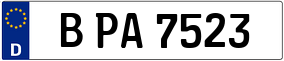 Truck License Plate